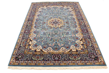 Carpet 6X8 ft Handmade Oriental Rug New Classic Kirman Floral Design Home Studio