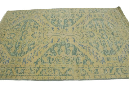 Muted Colors Transitional Floral Oriental Rug