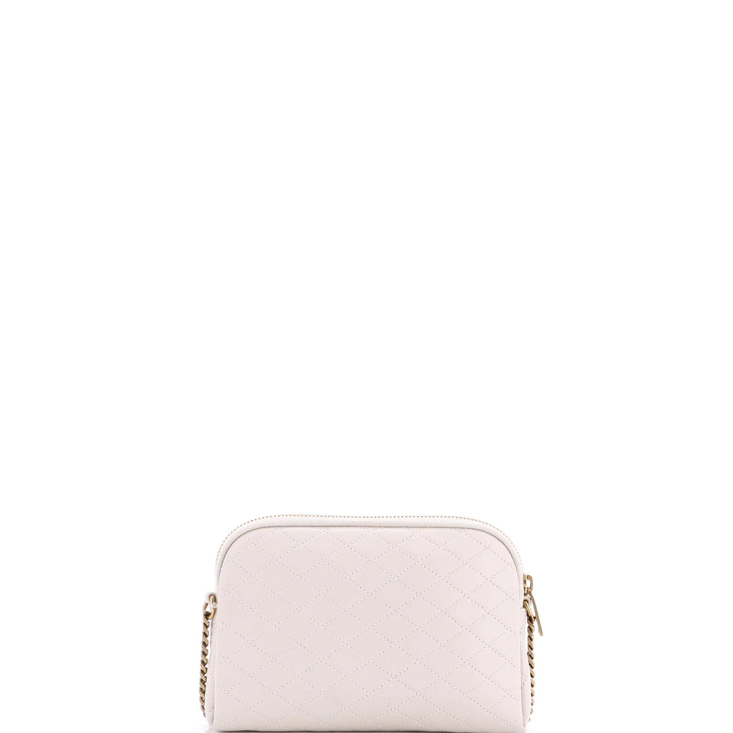 Saint Laurent Gaby Zipped Pouch Crossbody Quilted Leather