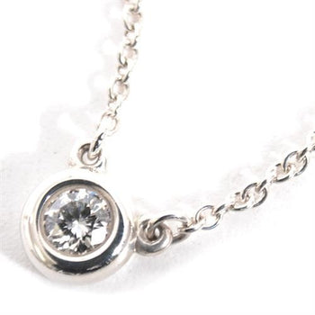 Tiffany & Co. By The Yard Diamond Necklace 0.10Ct Sv925 Silver