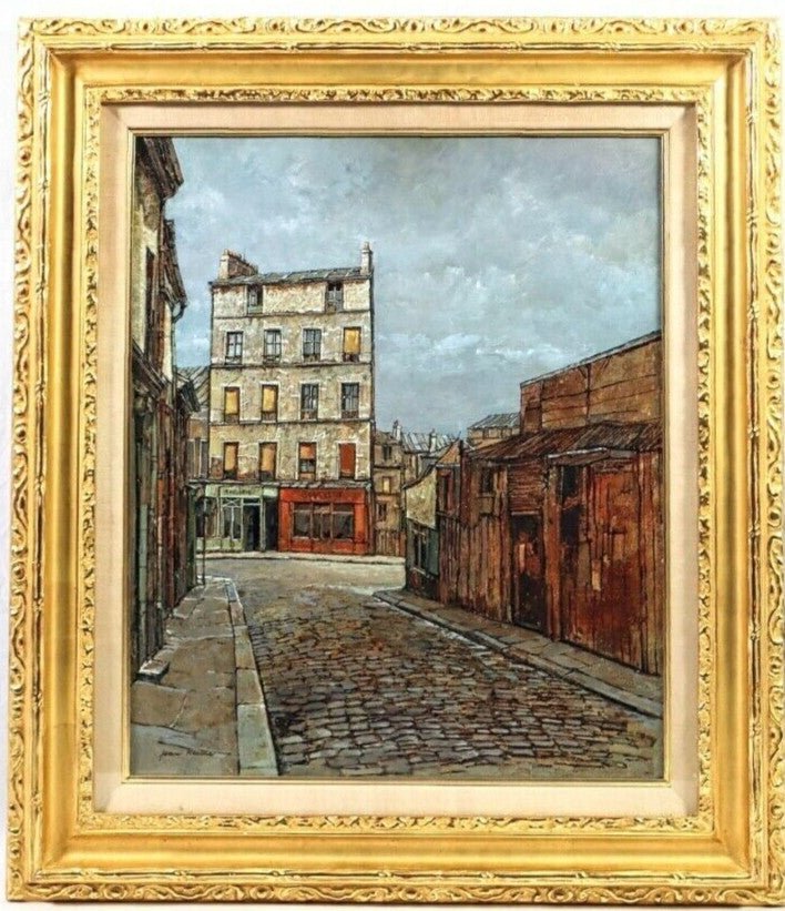 Keime Jean French Original Mnilmontant Oil Canvas Signed Framed