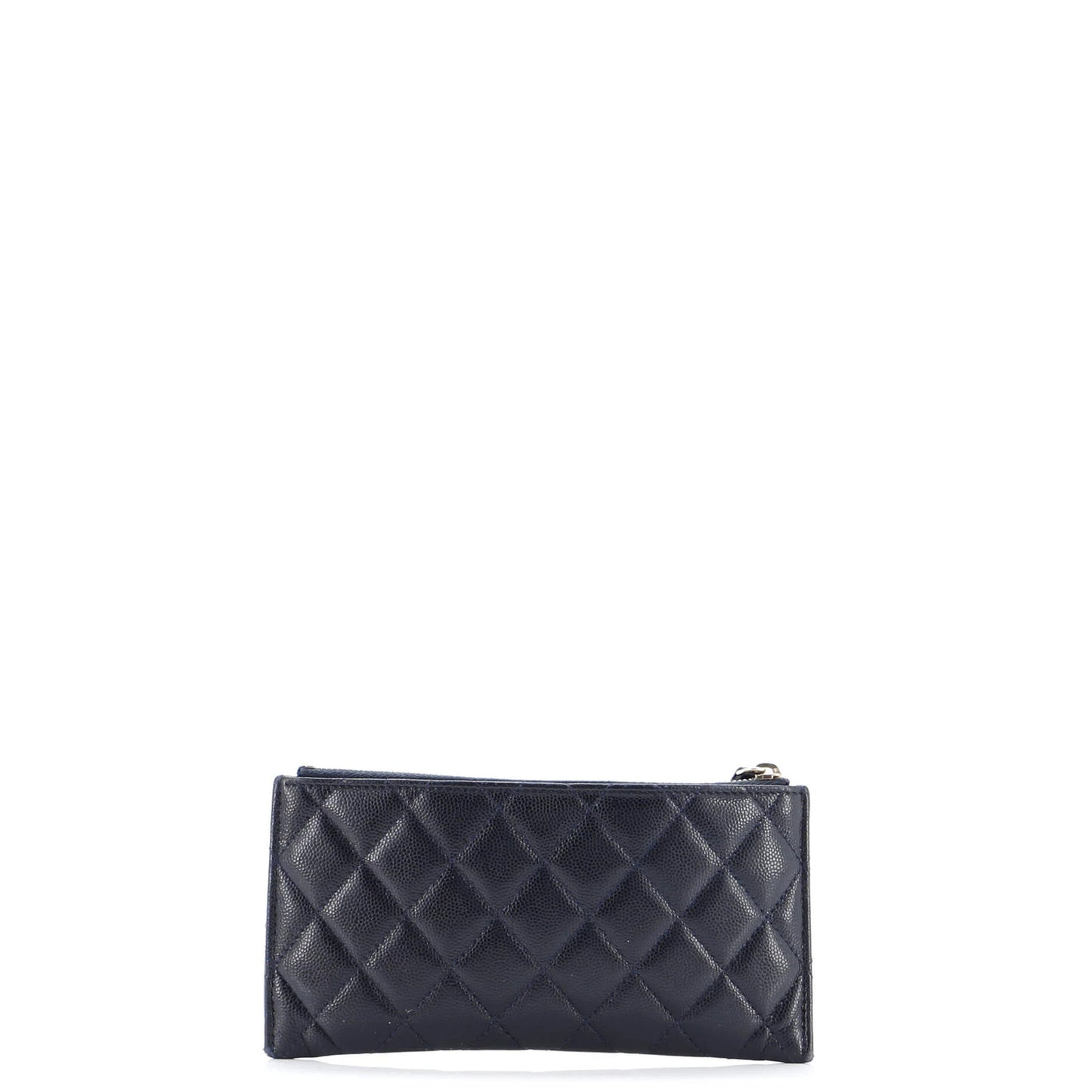 Chanel Classic Zip Pouch Quilted Caviar Long