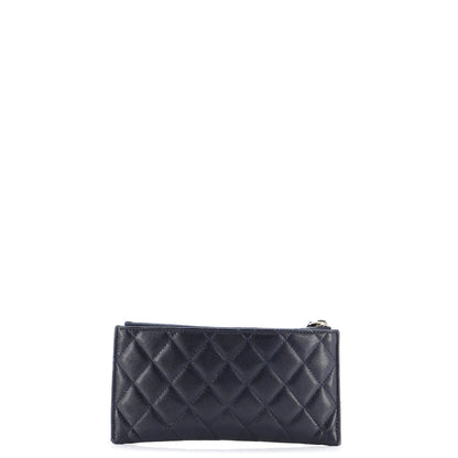 Chanel Classic Zip Pouch Quilted Caviar Long