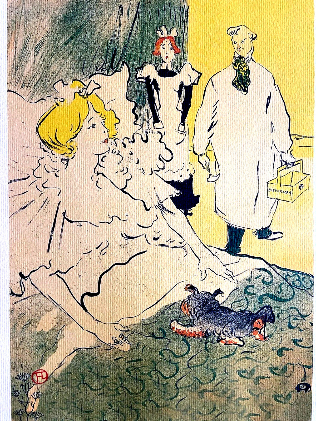 Henri De Toulouse-Lautrec Lithograph 1952 Signed Coa Published