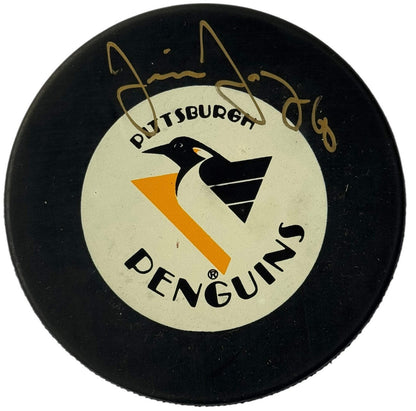 Jaromir Jagr Autographed Official Penguins Puck