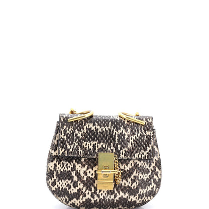 Chloe Drew Crossbody Bag Python Mini
