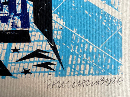 Robert Rauschenberg Lithograph Certified Stamp Numbered 175 Ex