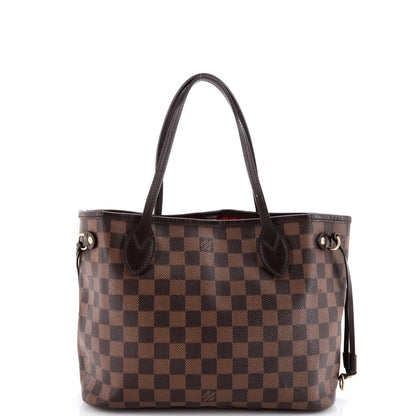Louis Vuitton Neverfull Nm Tote Damier Pm