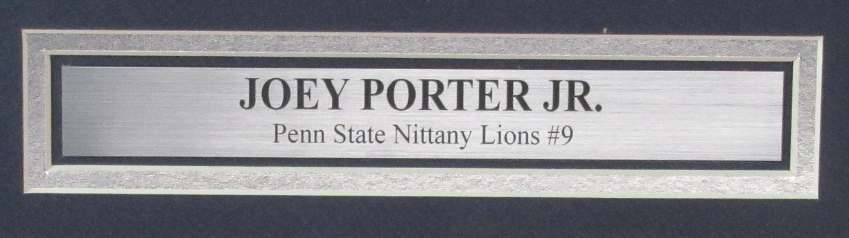 Joey Porter Jr. Autographed 16X20 Photo Penn State Framed Jsa 180962