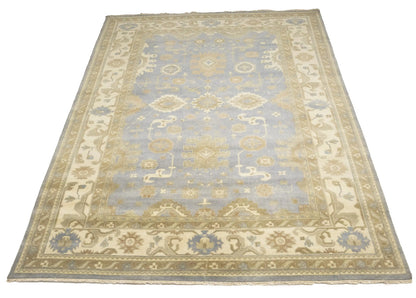Extra Large Handmade Oushak 10X14 ft Oriental Rug Floral Carpet Living Room