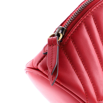 Gucci Gg Marmont Cosmetic Case Matelasse Leather Large