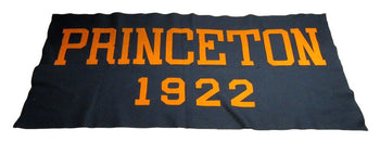 Vintage 1922 Princeton 66X31 Black/Orange Felt