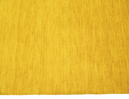 Solid Design Hand-Loomed 9X12 Gabbeh Wool Rug