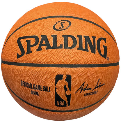 Larry Bird Autographed Leather Basketball (Jsa)
