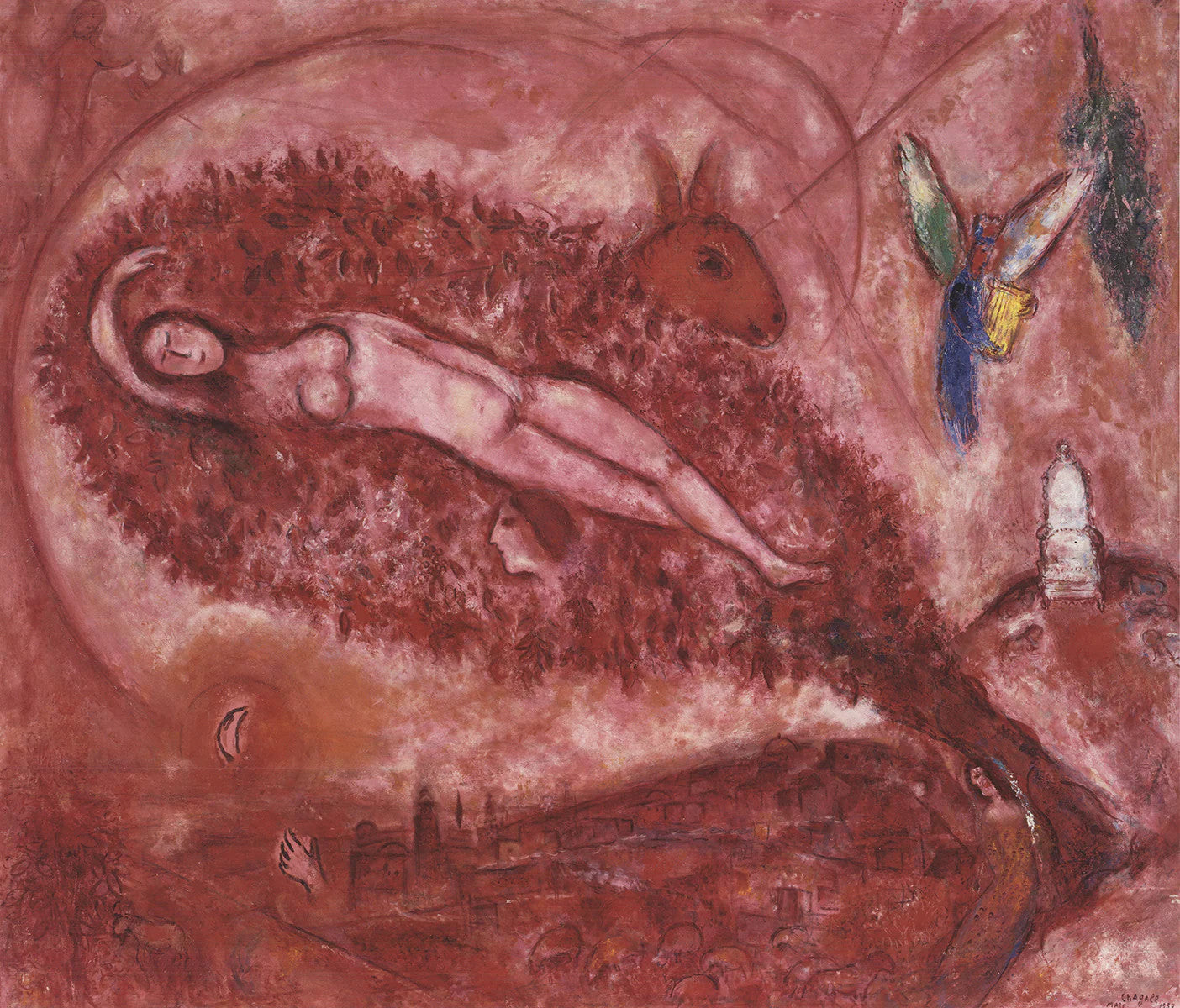 Marc Chagall The Song Of Songs Ii " Offset Lithograph Modernism