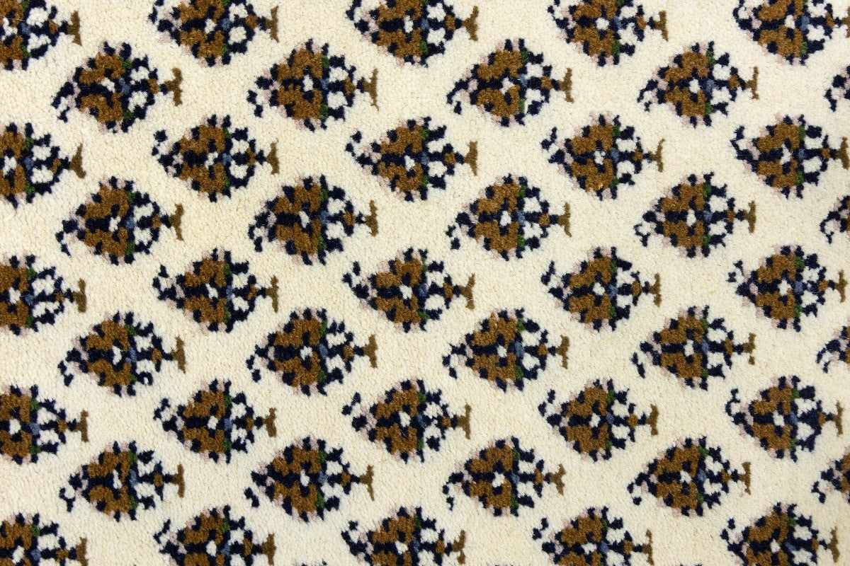 Indo-Botemir 3X11 Oriental Runner Rug Cream Floral Boho Decor Hallway Carpet