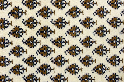 Indo-Botemir 3X11 Oriental Runner Rug Cream Floral Boho Decor Hallway Carpet