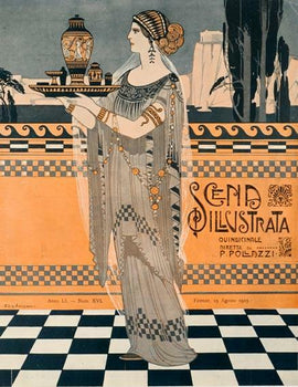 1900 Scena Illustrata Arts Literature Musicegyptian Woman By Giuseppe Anichini