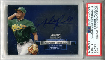 Addison Russell Autographed 2012 Bowman Sterling