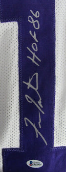 Fran Tarkenton Hof Signed/Inscr Vikings Custom