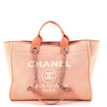 Chanel Deauville Nm Tote Mixed Fibers Medium