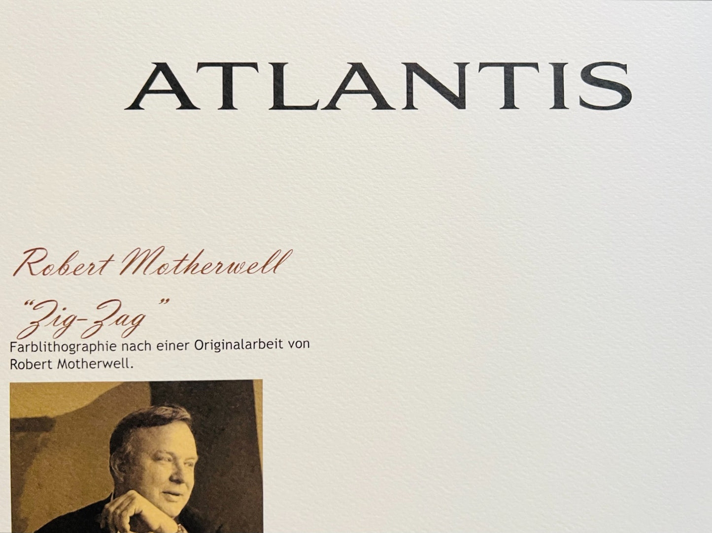 Robert Motherwell Lithograph Coa Signed Numbered Pencil Limited Ed