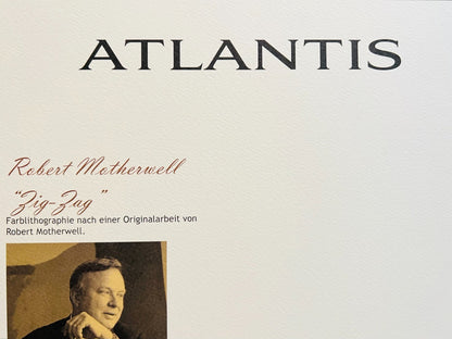 Robert Motherwell Lithograph Coa Signed Numbered Pencil Limited Ed