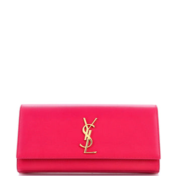 Saint Laurent Classic Monogram Clutch Leather Long