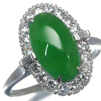 Mikimoto Ring Jade 2.44Ct Diamond Classic