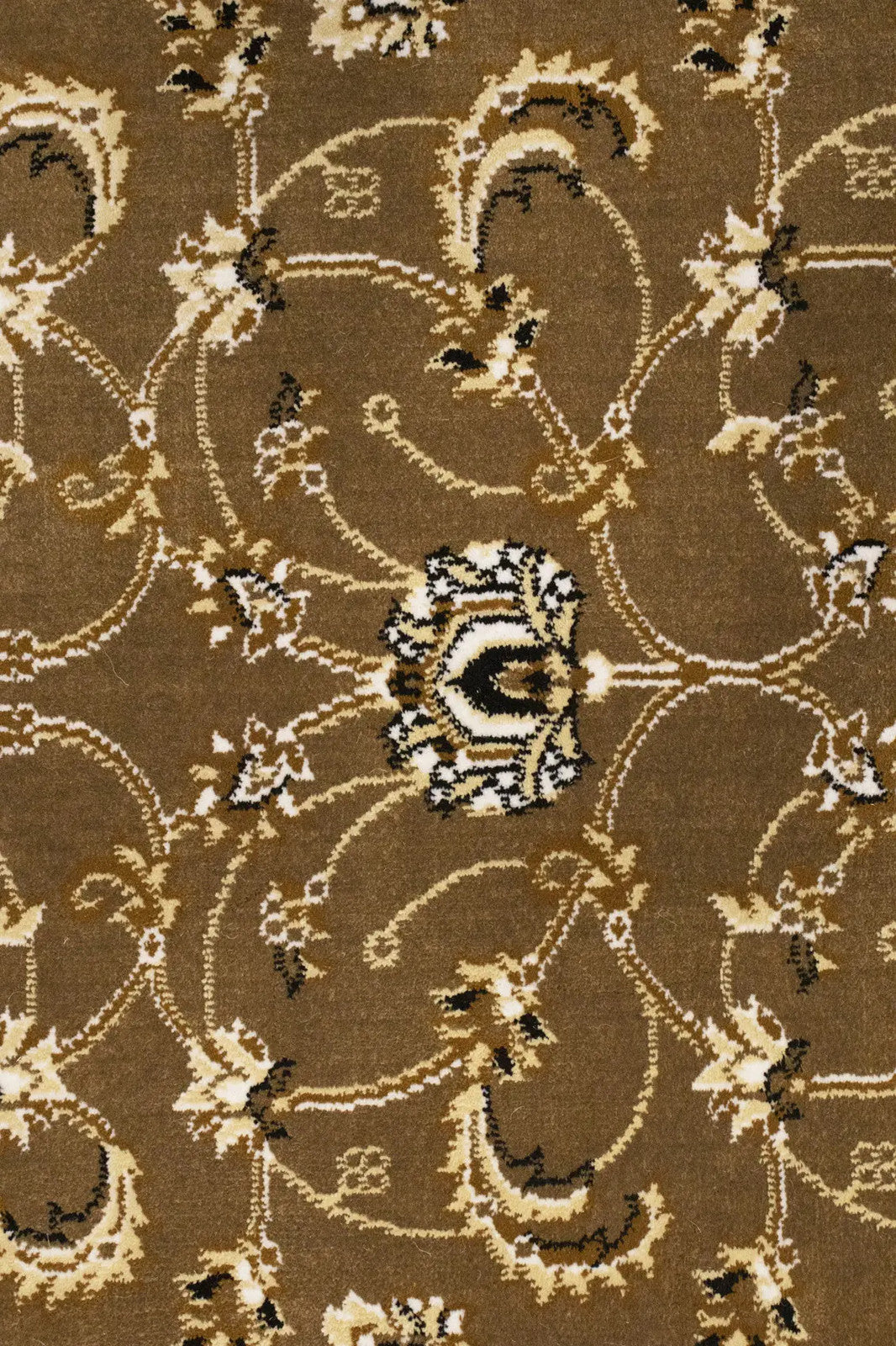 Classic Brown Floral Vintage Style 3x12 Machine Made Oriental Rug Runner