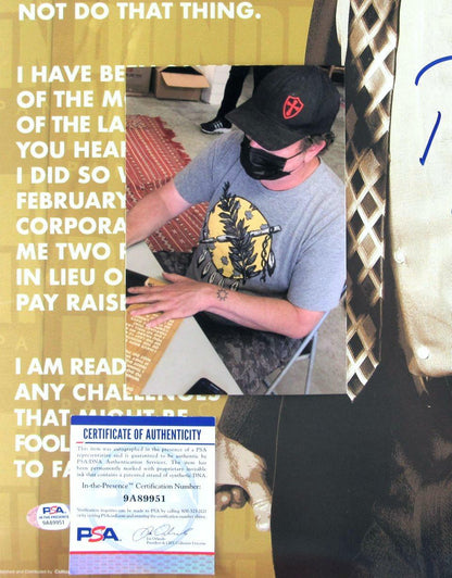Rainn Wilson Signed Dwight Schrute 24X12 The Office Poster Quotes Psa/Dna 160477