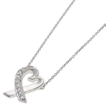 Tiffany&Co. Loving Heart Diamond Necklace K18
