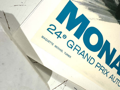 Monaco Grand Prix 1966 Michael Turner Vintage French Automobile Racing Poster