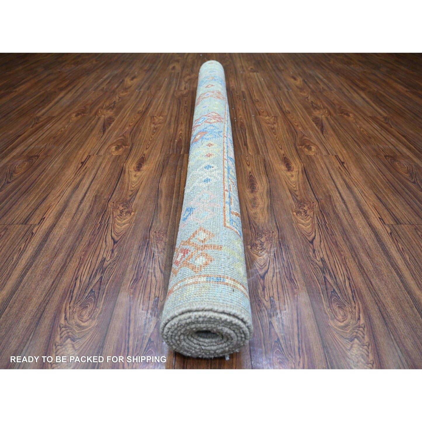 6'1"x8'10" Colorful Hand Knotted Anatolian Village Inspired Wool Rug