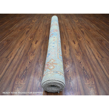 6'1"x8'10" Colorful Hand Knotted Anatolian Village Inspired Wool Rug
