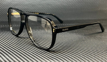 Gucci Gg1044O 001 Black Gold Men'S Spring Hinges