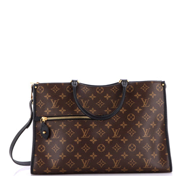 Louis Vuitton Popincourt Nm Handbag Monogram Canvas With Leather Mm