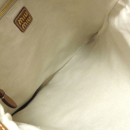 Calf MIUMIU logo Tote Bag