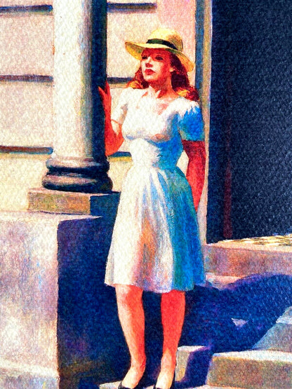 Edward Hopper 'Summer' Lithograph Coa Signed And Stamped 275 Ex