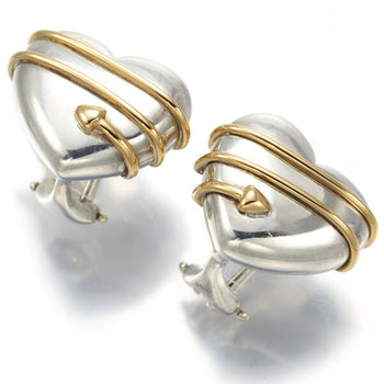 Tiffany&Co. Earrings Heart & Arrow 18K 750 Yellow