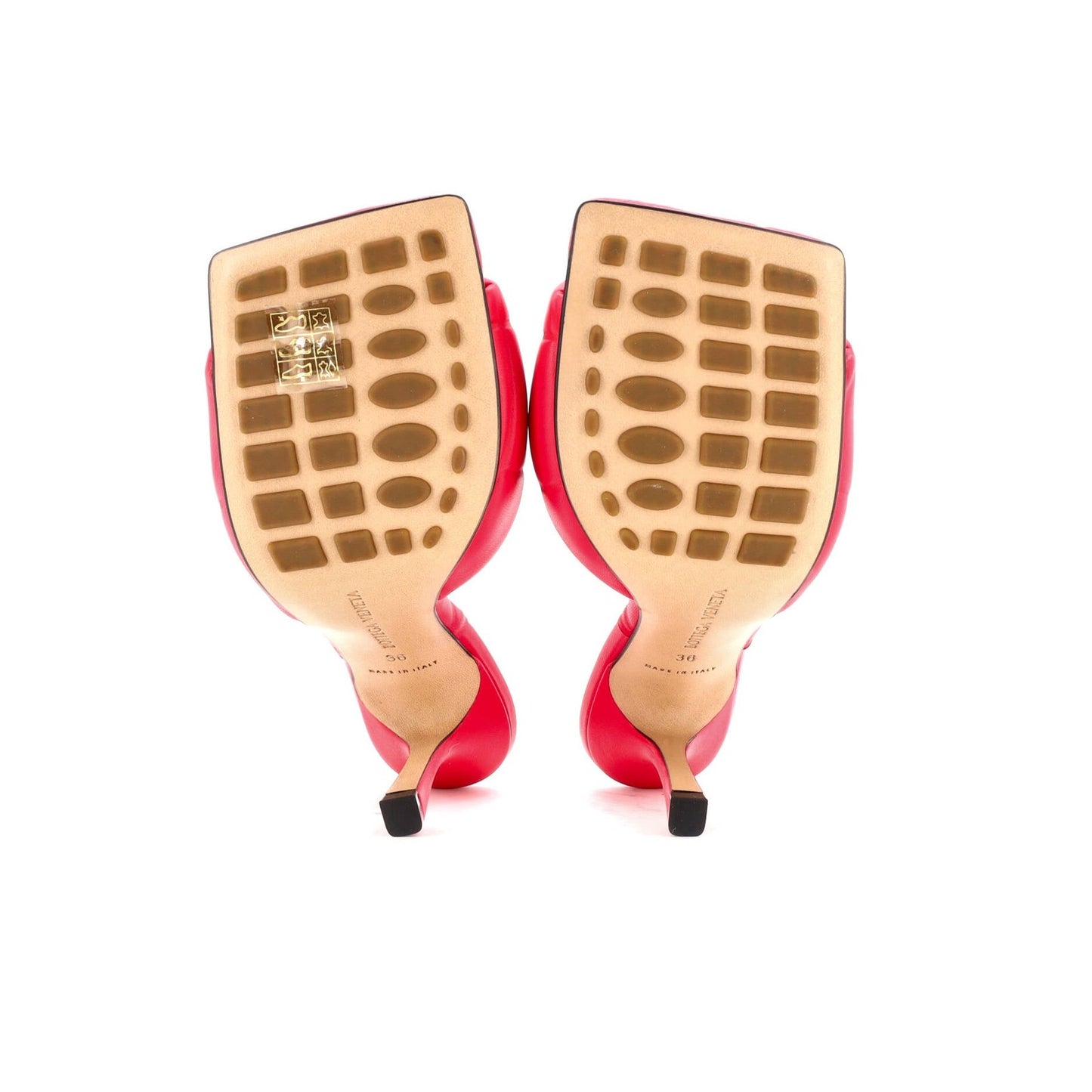 Bottega Veneta Women'S The Padded Heeled Sandals Quilted Leather