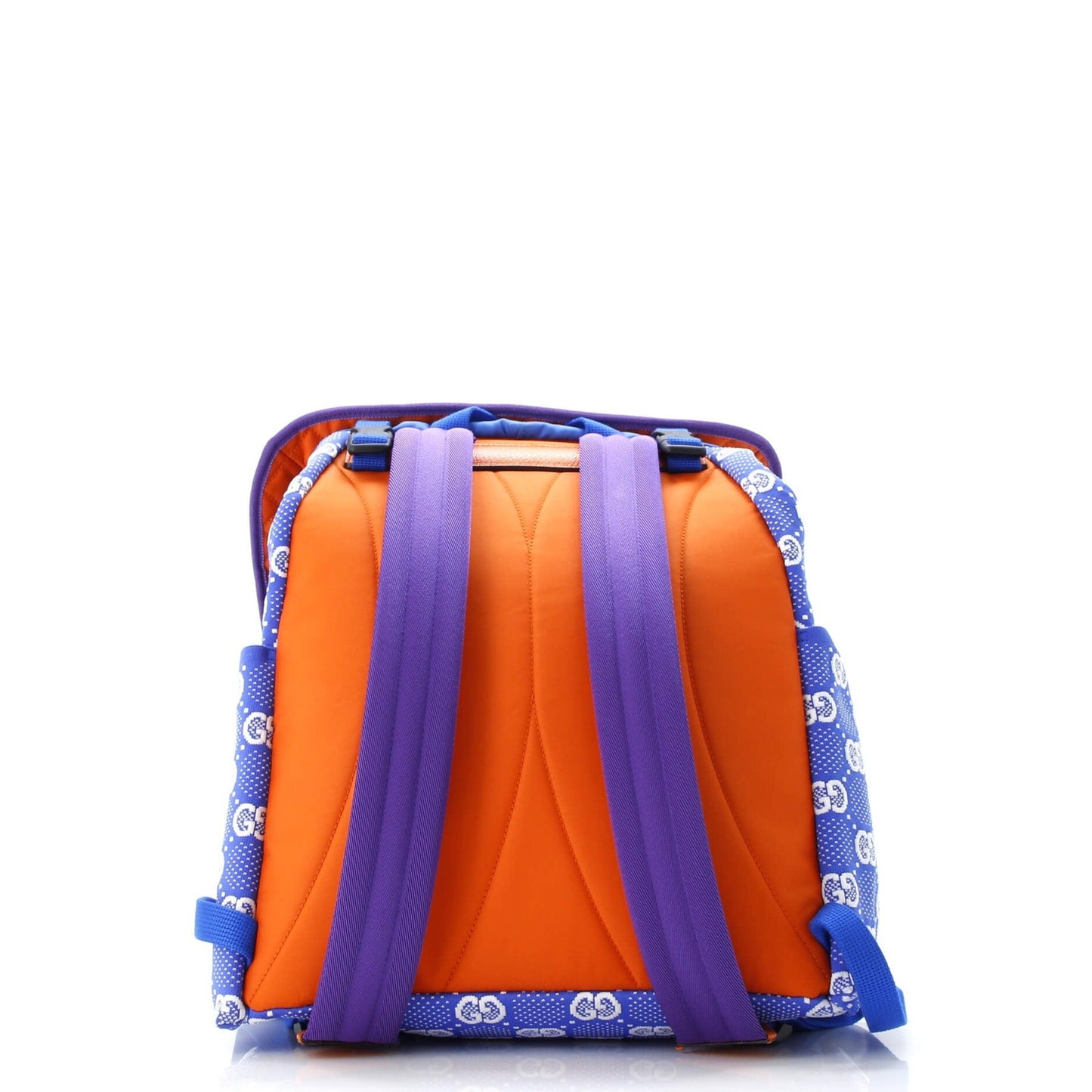 Gucci Panelled Double Buckle Backpack Gg Jacquard Nylon And Rubber Large