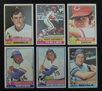 1976 Topps Baseball W/Traded Complete Set (704) Brett Rc Yount Rc Aaron 198496
