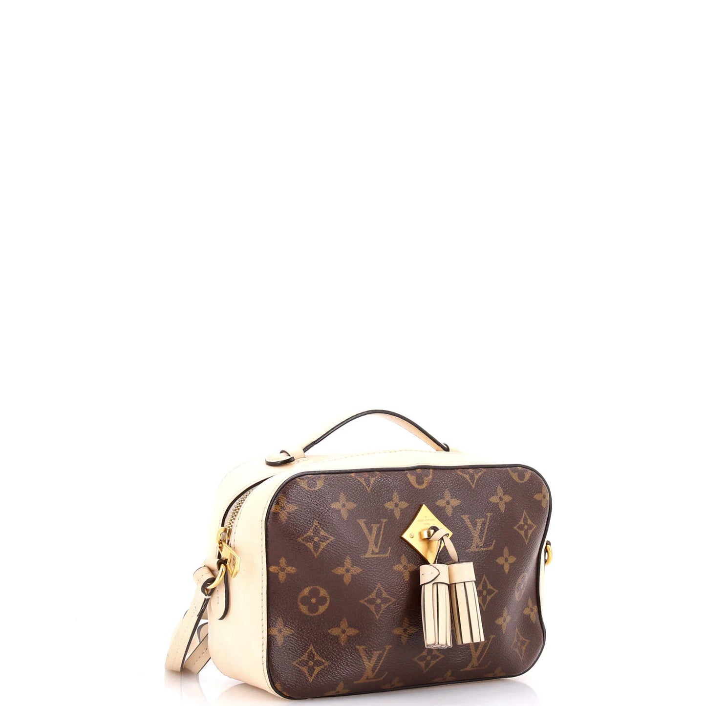 Louis Vuitton Saintonge Handbag Monogram Canvas With Leather