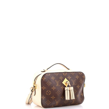 Louis Vuitton Saintonge Handbag Monogram Canvas With Leather