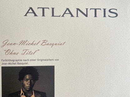 Jean-Michel Basquiat Lithograph Coa Signed Numbered By Hand