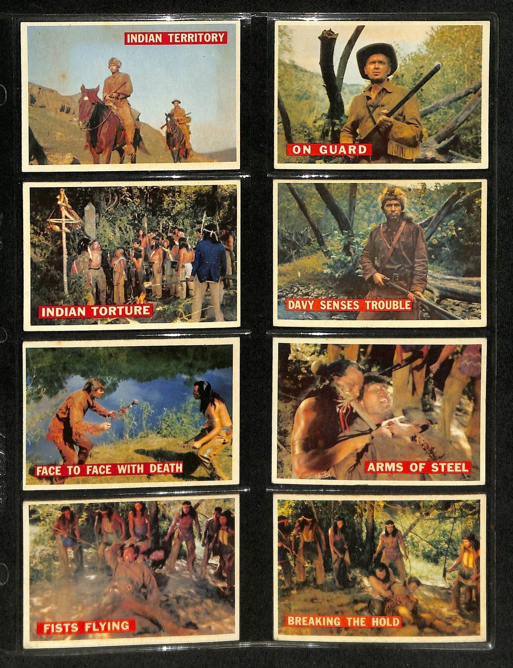 1956 Topps Davy Crockett Card Complete Orange Back Set (1-80) Tv Show 195879