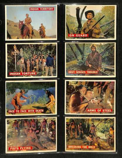 1956 Topps Davy Crockett Card Complete Orange Back Set (1-80) Tv Show 195879