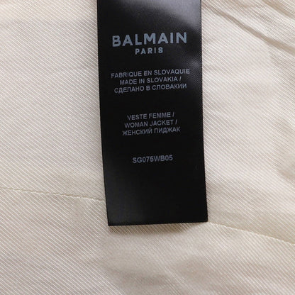 Balmain Women'S Double Breasted Blazer Wool