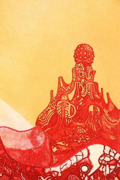 Alfonso Costa (Spain) Homage To Gaudi 1983 Original Etching Signed & Numbered